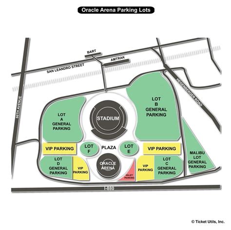 Oracle Arena Parking Map - Spain Map