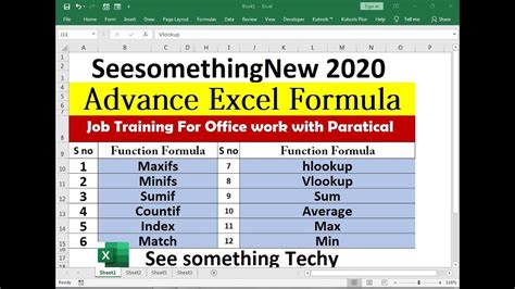 Practice Excel Formulas Worksheet