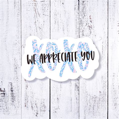 We Appreciate You Stickers Small Business Stickers Happy | Etsy