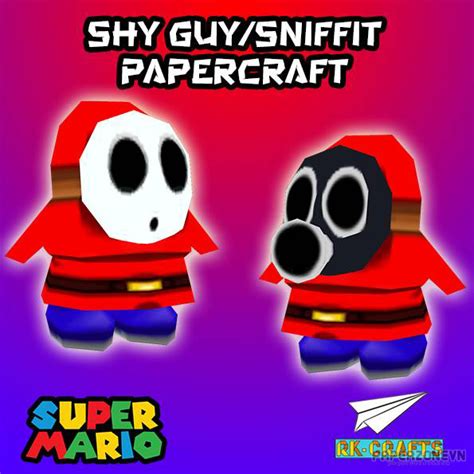 Game - Super Mario Snifit & Shy Guy | Paperzone VN