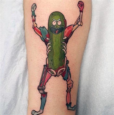 50 Pickle Rick Tattoo Ideas For Men - Rick And Morty Designs