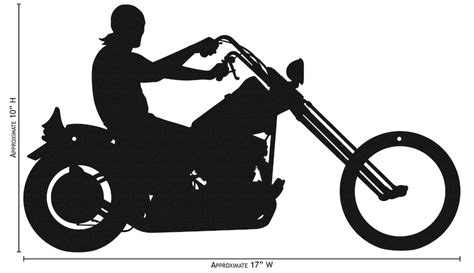 Hand Made Easy Rider Motorcycle Simple Silhouette - Etsy