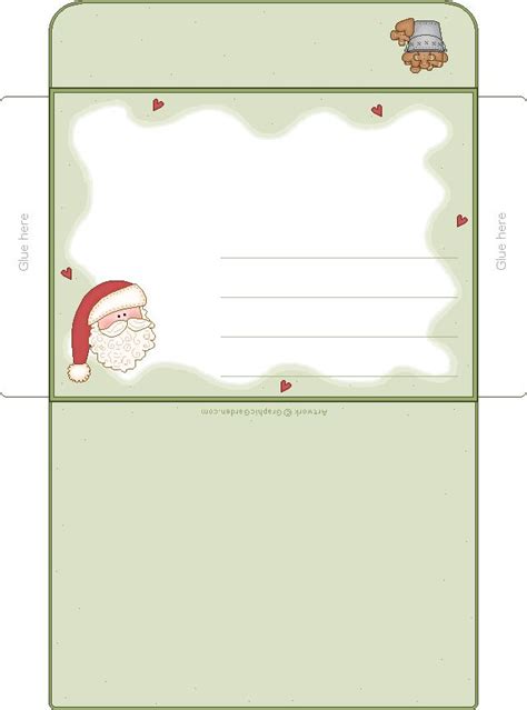 15+ Free Printable Christmas Envelopes From Santa PNG