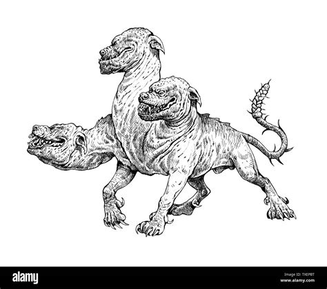 Greek Mythology Cerberus Drawing