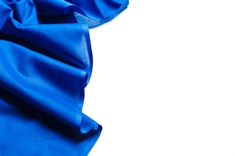 Premium Photo | Blue silk fabric background