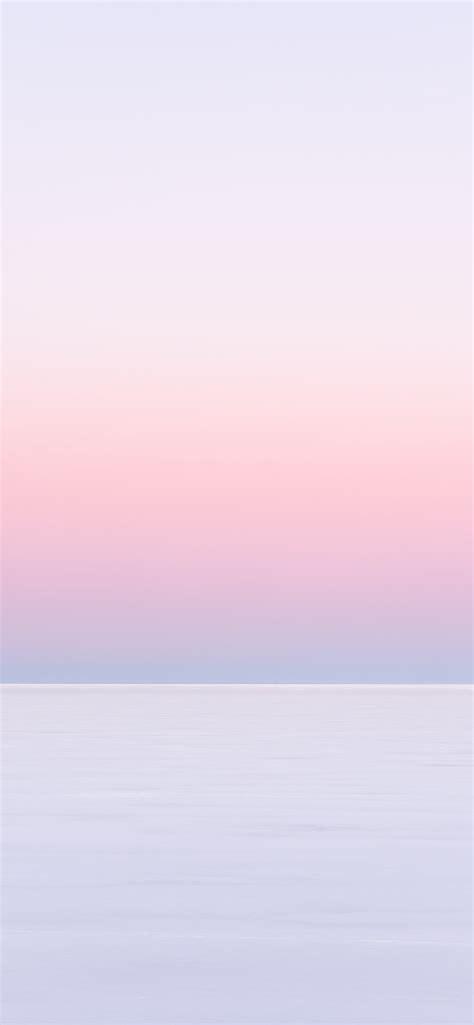 white and pink sky over the sea iPhone Wallpapers Free Download