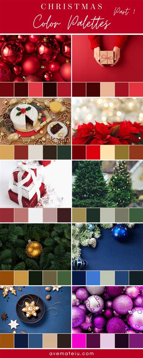 christmas color palettes part 1