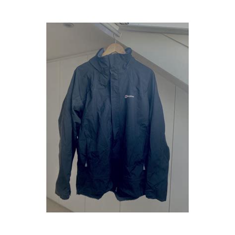 Berghaus black waterproof coat Size XL Great condition - Depop