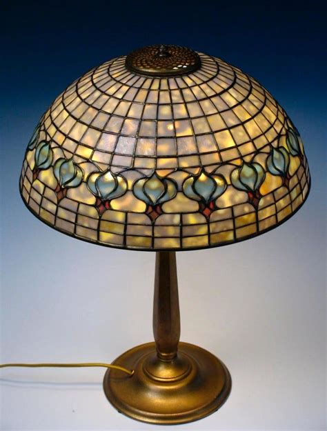 Tiffany Studios New York Leaded Glass and Gilt Bronze 'Pomegranate ...