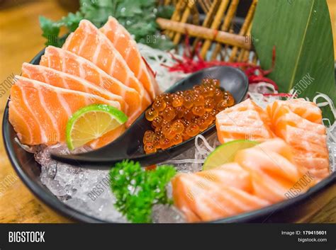 Salmon Sashimi Set Image & Photo (Free Trial) | Bigstock