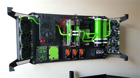 Evolution Of Feros wall mounted PC case | Custom computer, Wall mounted pc, Pc cases