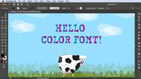 How to Use Color Fonts - Video Tutorial - Vectortwist