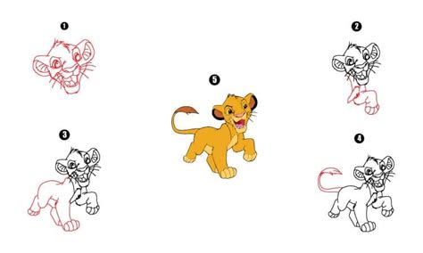 Simba Drawing - A Step By Step Tutorial - Cool Drawing Idea