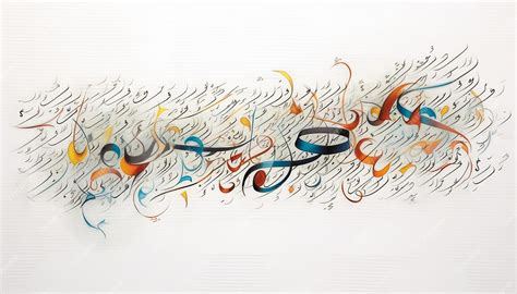 Premium AI Image | Islamic calligraphy white background