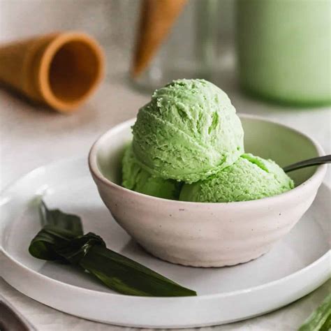 No-Churn Pandan Ice Cream | Sift & Simmer