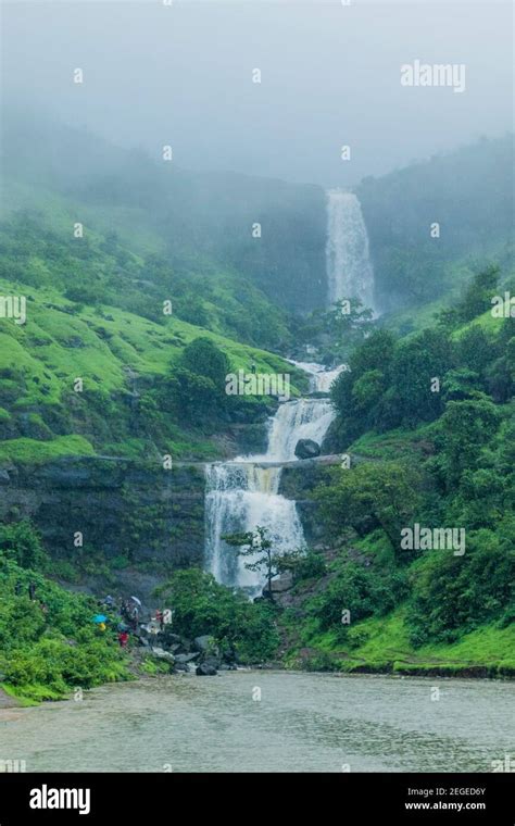 Bhavli Waterfall in Igatpuri Maharashtra Stock Photo - Alamy