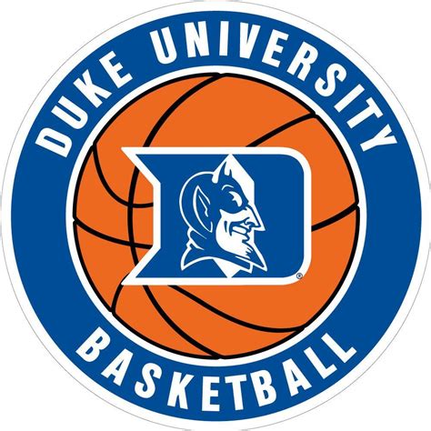 Duke Round Basketball Decal-3" | Duke basketball, Duke university basketball, Duke blue devils ...