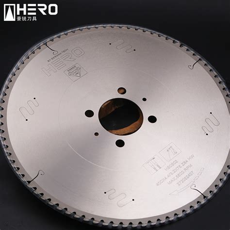 Smooth Aluminum Cutting Chop Saw Blades Imported 75CR1 Steel Body