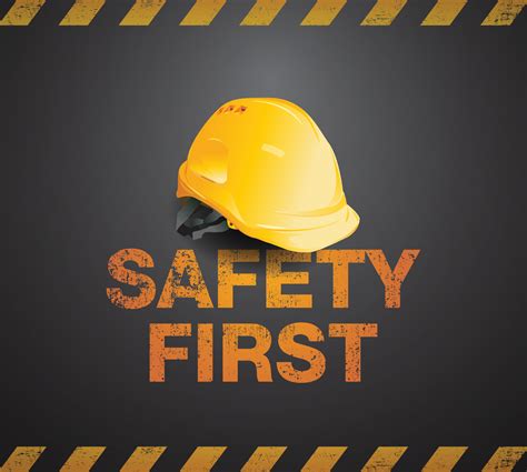 safety first, Engineer helmet on background, safety equipment ...