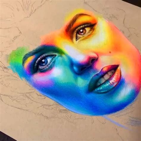 Realistic Colored Pencil Drawing Tutorial By rainbowmastery [Video] | Drawings, Colored pencil ...
