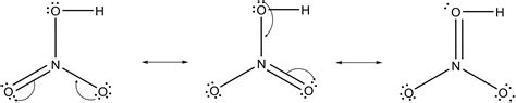 Nitric acid, $HNO _3$, has three resonance structures. One o | Quizlet