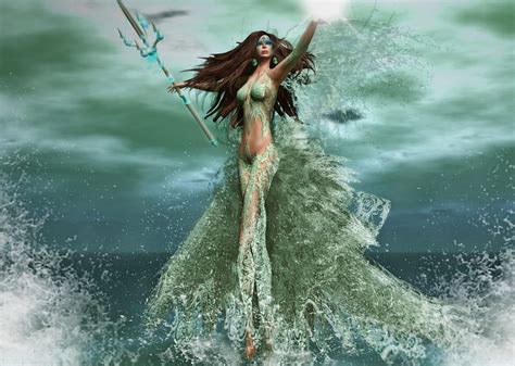 1366x768px, 720P free download | Amphitrite Goddess Of The Sea, female ...