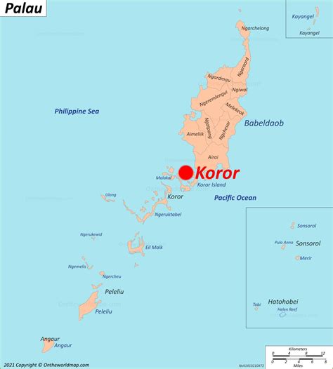 Koror Map | Palau | Detailed Maps of Koror City