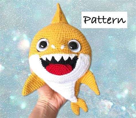 PDF BABY SHARK Crochet Pattern Cutest Shark Amigurumi Toy | Etsy ...