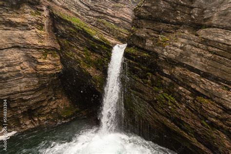 Thur waterfalls in the alps in Unterwasser in Switzerland Stock Photo ...