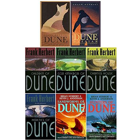 Frank Herbert Dune Series 6 Books Collection Set By Frank Herbert by ...