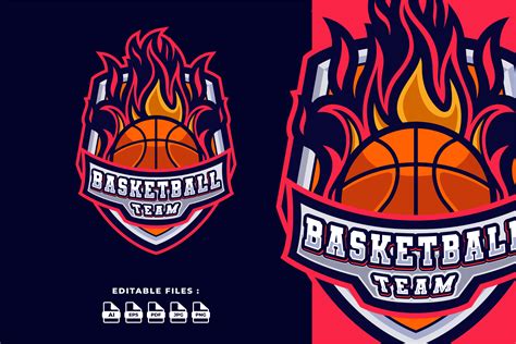 Basketball Sports Badge Logo Template Graphic by JoviMing · Creative Fabrica