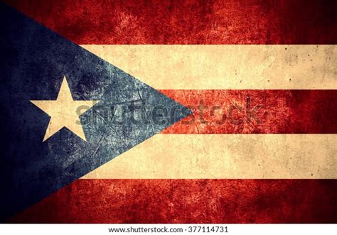 Flag Puerto Rico Puerto Rican Banner Stock Illustration 377114731