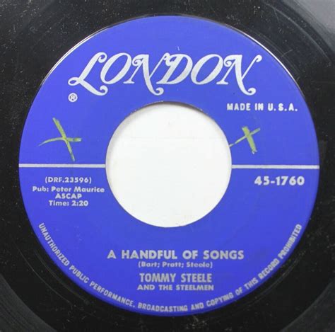 50S & 60S 45 Tommy Steele - Water, Water / A Handful Of Songs On London | eBay