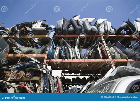 Vehicle Parts in Junkyard stock photo. Image of broken - 29660362