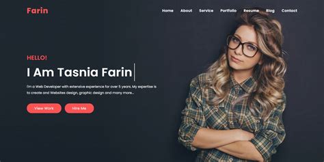 Farin Personal Portfolio Bootstrap 4 Template by Themeplaza | Codester