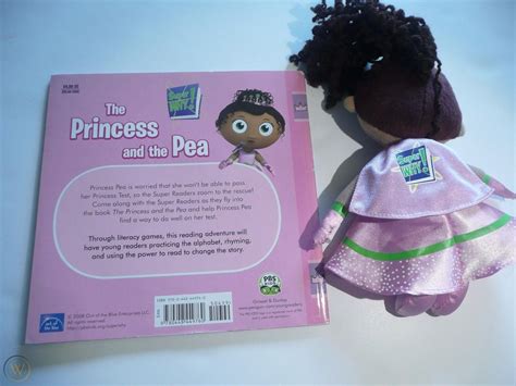 PBS Kids Super Why Princess Presto Pea Plush Learning Curve With Book SET | #1725937124