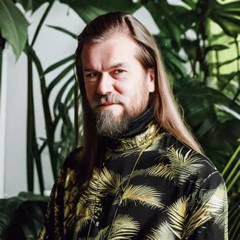 Norwegian DJ with long hair and a long beard. He is...