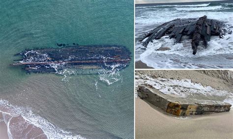 Mysterious shipwreck washes up on Canadian coast: Bird hunter spotted ...