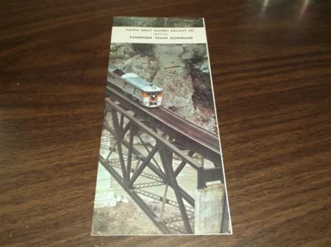 1971-1972 PACIFIC GREAT Eastern Railway Public Timetable £19.64 ...