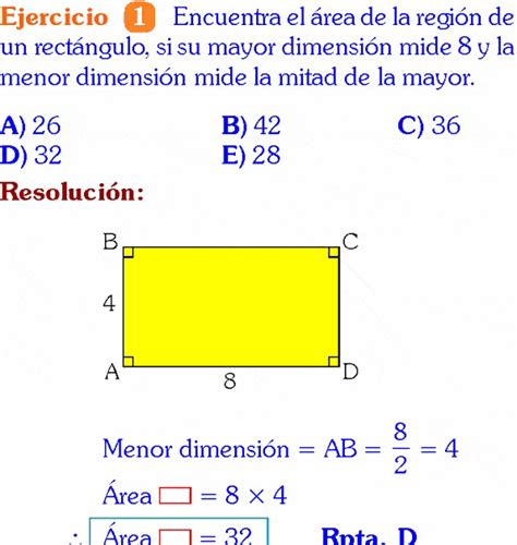 Formula Para Sacar El Area De Un Rectangulo - gance