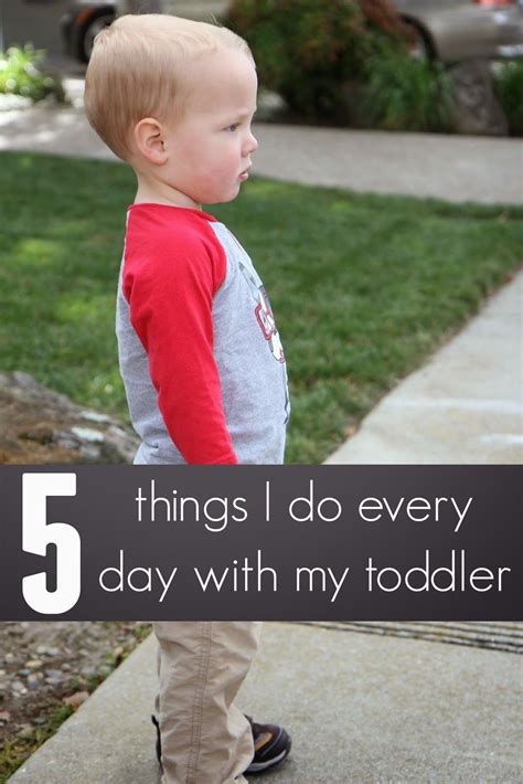 5 Things I Do Every Day With My Toddler | Toddler approved, Toddler fun, Toddler