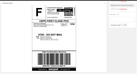 Fake Shipping Label Template, This Label Contains Data About The Content, The.