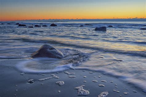 Winter Waves at Wells Beach Photograph by Kristen Wilkinson - Fine Art America