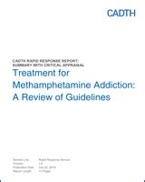 Treatment for Methamphetamine Addiction: A Review of Guidelines - NCBI ...