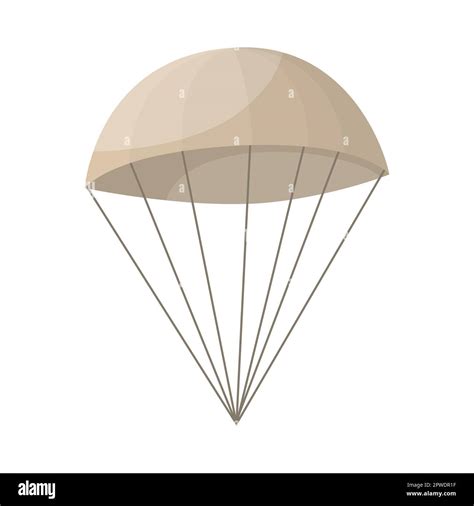 Paracaídas militar ilustración de dibujos animados Imagen Vector de stock - Alamy