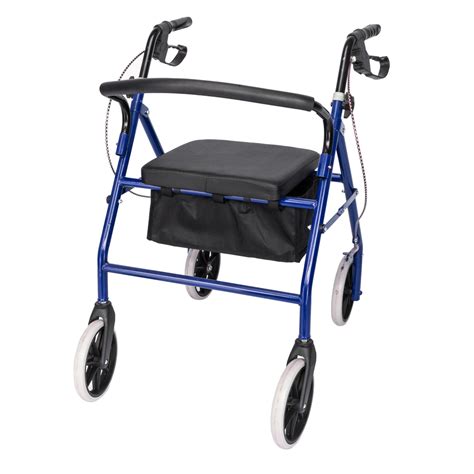 Heavy Duty Extra Wide Bariatric Rollator Rolling Walker with Padded Seat | eBay