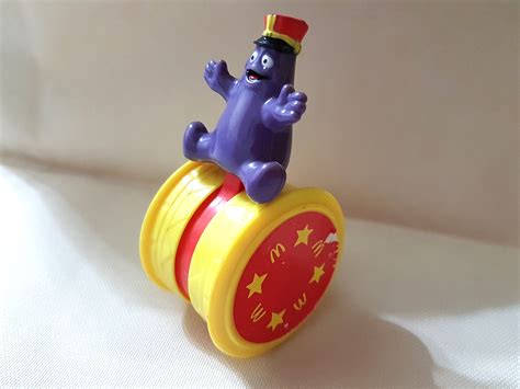 Vintage (1995) McDonald's Toy Figurine: Rolling Grimace, Hobbies & Toys, Memorabilia ...