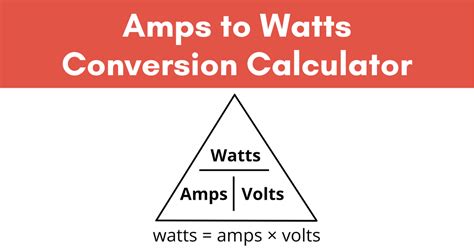 Amps to Watts Electrical Conversion Calculator - Inch Calculator