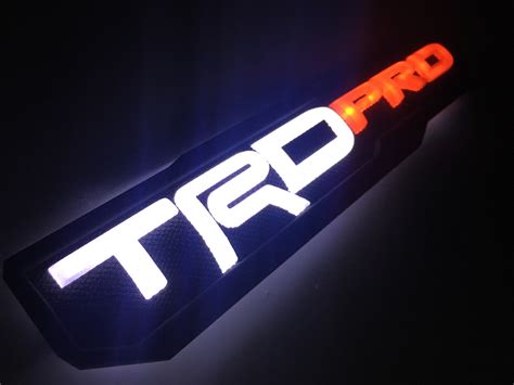 TRD Pro LED Backlit Badges – Harmon Customs