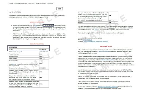 ICA | SG Arrival Card (SGAC) with Electronic Health Declaration